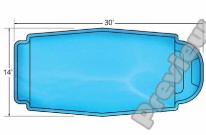 Swimming pool layout design view