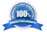 100% Manufacturer Guarantee certificate